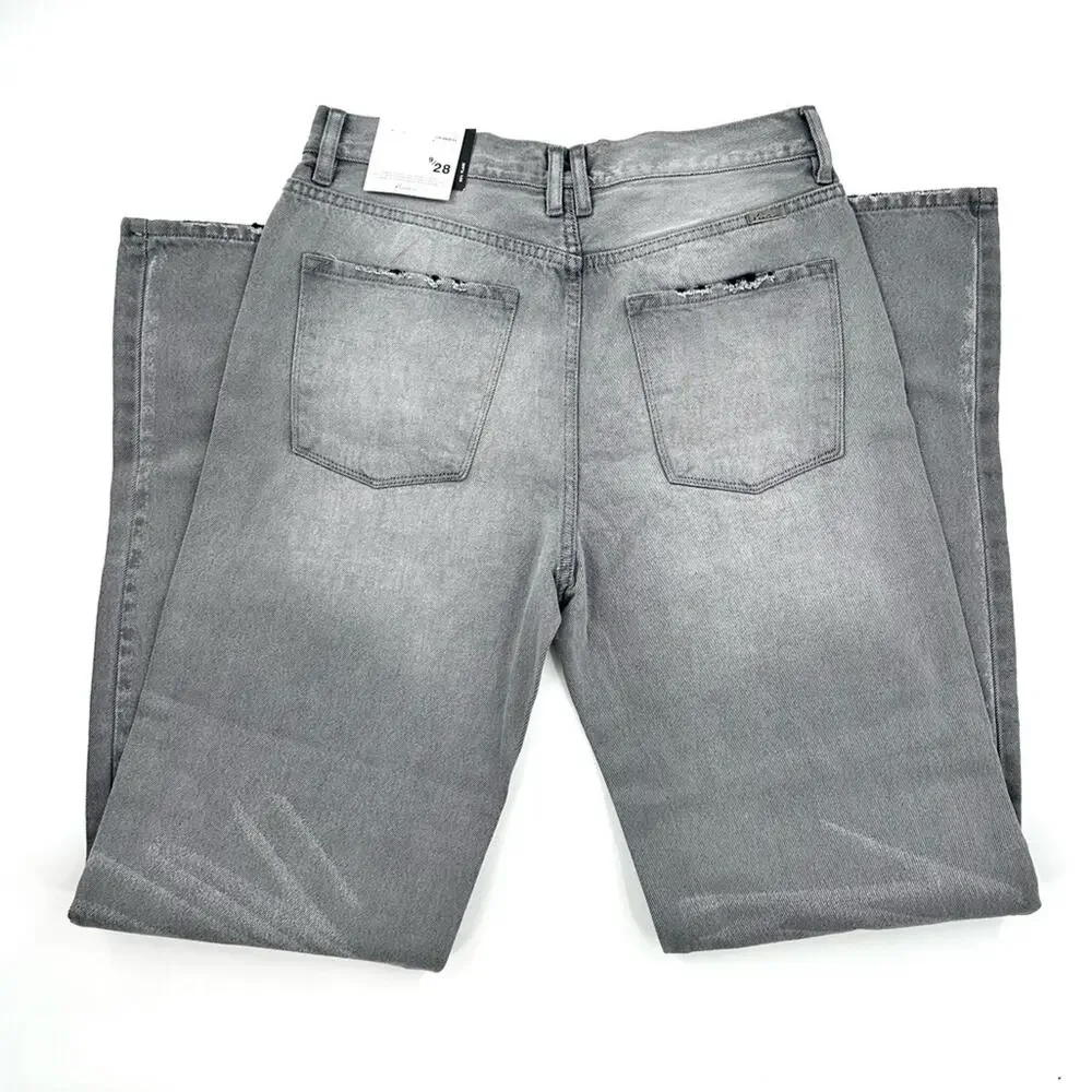 KanCan Alessia Ultra High Rise 90's Flare Light Gray Denim Jeans Size 9 - Picture 2 of 9